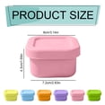 thumbnail image 2 of Silicone Snack Containers with Lids, Small Containers with Lids, 100ml Reusable Leakproof Storage Cups, Stackable Food Storage Containers, Mini Lunch Box, Portable Portion Cups, 2 of 7