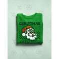thumbnail image 3 of Retro Santa Christmas Men's Sweatshirt, 3 of 4