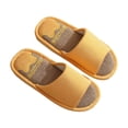 thumbnail image 3 of Zapatillas de casa para el hogar, cómodas, con parte inferior suave, zapatos de dormitorio, zapatillas con punta abierta Amarillo, 3 of 10