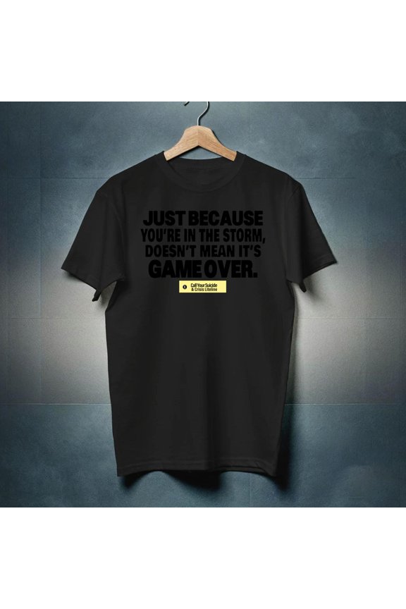 Made It Out The Storm Graphic Tee, Funny Gamer Meme Shirt, Inspirational Quote Tee-TH52140