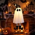 thumbnail image 3 of AHGQT Halloween Decorations Outdoor Indoor, 2Pcs Hanging High Heels Ghost Decor with Light, Spooky Swinging Witch Hat Ghosts for Halloween Decor, Perfect for Yard, Patio, Garden, Tree, 3 of 7