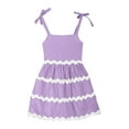 thumbnail image 3 of GBSYEWXS Girls Dresses Girls Summer Sleeveless Sling Dresses Cinch In The Waist Beach Cute Princess Dress Casual Sundress, 3 of 5