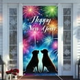 thumbnail image 4 of Lunxisen 4 Pcs New Year Party 2026 Banner Backdrop Hanging Cloth,Banner New Years Eve Party Supplies for Sign Poster Photo Props Background Decoration, 4 of 8
