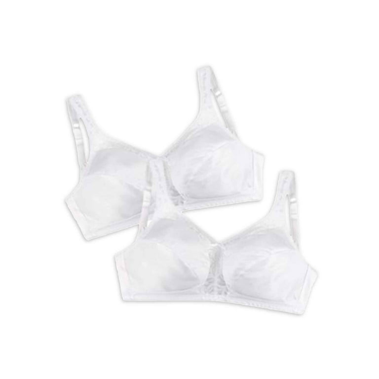 Just My Size Women's Comfort Strap Lace Wirefree Minimizer Bra, 2-Pack,  Style MJ197P 