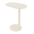 thumbnail image 5 of C-Shaped Side Table, Iron Couch Side Tables, Small TV Tray Tables for Living Room, Bedroom, 20 x 14in (Cream White), 5 of 19