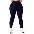 thumbnail image 6 of longantii Sherpa Lined Leggings Women Tummy Control Stretch Soft Yoga Pants High Waisted Casual Pants Winter Thick Warm Tights Navy XL, 6 of 9