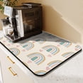 thumbnail image 2 of Washable Rubber Bohemian Style Dish Drying Mats for Kitchen Counter Home Large Coffee Bar Pad Accessories and Decor for Utensils Stemware 23.5''x15.5'', 2 of 7