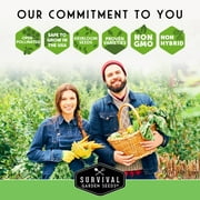 15 Pack Vegetable Garden Seed Collection - Non-GMO Heirloom Full Sun Annuals