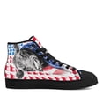 thumbnail image 2 of Black Angus Cattle High Top Canvas Shoes Sneakers Black Size 10, 2 of 7