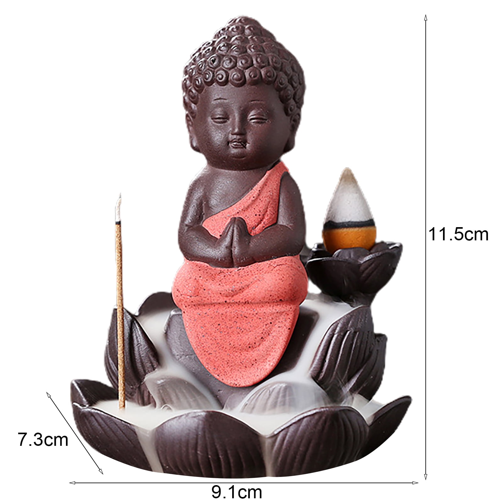 Buddha Incense Burner With Waterfall Effect - Inspire Uplift
