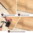 thumbnail image 5 of Elegant Vinyl Plank Flooring - Interlocking Floating Planks - 21.42 Square Feet of Flooring Per Carton - Erie from The Ascent Collection by Finesse Floors, 5 of 7