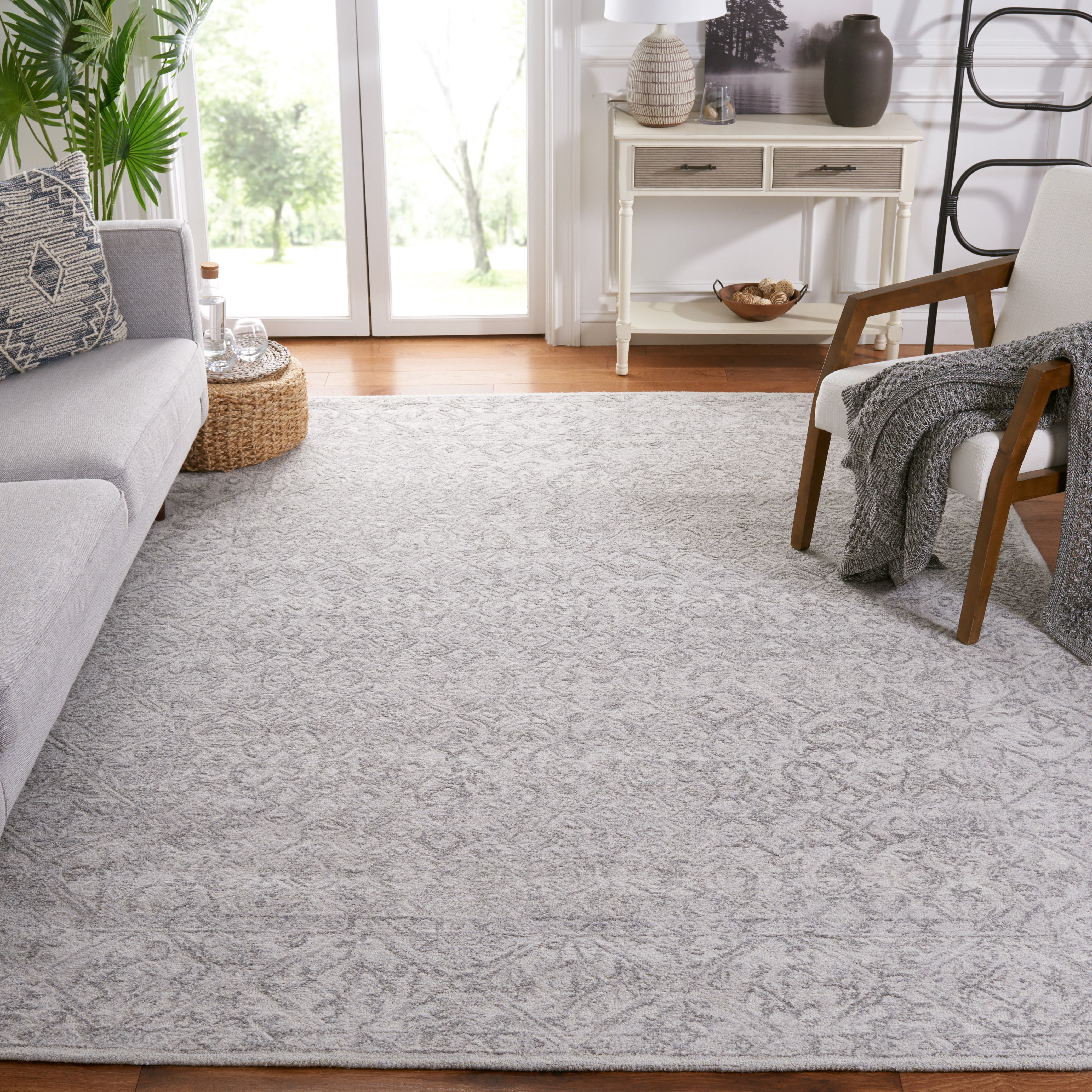 SAFAVIEH Marquee Lalit Diamond Area Rug, Grey, 8' x 10'