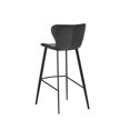 thumbnail image 5 of Home Square Arabella 30" Modern Fabric Barstool in Gray - Set of 3, 5 of 7