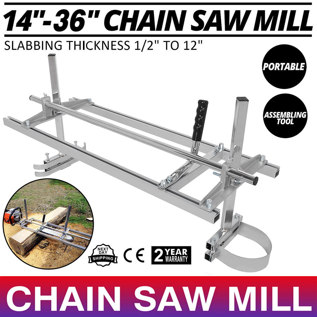Samger 14"-48" Chainsaw Mill Portable Chain Saw Mill Planking Lumber Bracing Kit 