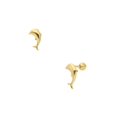 thumbnail image 1 of Bizzarro - Aretes tipo Broqueles De Delfín En Oro Amarillo 14K Bizzarro Aretes, 1 of 2