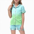 thumbnail image 5 of TOWED22 Girls Pajamas Set 2 Pcs Stretch Soft Pjs Loungewear Button-Down Sleepwear for kids,12-13 Y, 5 of 5