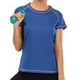 thumbnail image 4 of Women Sports Fitness Short Sleeve Quick Dry Gym Athletic Running T-Shirt Activewear, 4 of 6