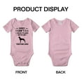 thumbnail image 3 of Sorry I Can't I Have Plans With My Yakutian Laika Love Pet Dog Baby Romper Infant (Pink, 3-6 Months), 3 of 5