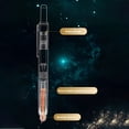 thumbnail image 4 of AUQ Fountain Pen Retractable: 0.38mm Blue&black Ink Transparent Barrel Includes 5 Refillable Ink Cartridges,Medium Nib Transparent Barrel for Smooth Writing No Leaking Green Pens & Blue Ink, 4 of 6