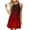 Red, variant on Levmjia Women's Summer Sleeveless Tank Dress Casual Gradient Color Block O Neck A Line Mini Dress with Side Pockets Loose Fit Stretchy Bodycon Sundress Daily Wear