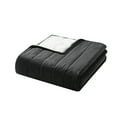 thumbnail image 4 of Mainstays Corduroy Quilt, Full/Queen, Black, Reversible Bedding, 4 of 9