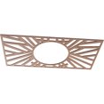 thumbnail image 2 of Ekena Millwork 38"W x 19"H x 14 1/4"ID x 3/8"T Hoover Wood Fretwork Pierced Ceiling Medallion, Wood, 2 of 3