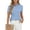 Sky Blue#210312MM, variant on Hearthz Womens Polo Shirts Short Sleeve 3 Buttons Collared Uniform Tops for Women UPF 50  Sun Protection Golf Shirts for Women Light Gray XL