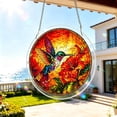 thumbnail image 5 of Acrylic Suncatcher Window Hanging 8 Inch Stained Glass Style Mosaic 2D Puzzle Decor Colorful Art Ornament for Home Wall Living Room Holiday Decoration 1 Pack, 5 of 7
