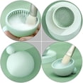 thumbnail image 4 of Silicone Makeup Brush Cleaning Pad Set Practical Rinsing Bowl Random Color, 4 of 9