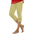 thumbnail image 1 of Leggings capri de compresión de cintura alta para mujer - Pantalones de yoga elásticos con bolsillos, mezcla de poliéster y spandex - Tallas M-XXXXL para hacer ejercicio/verano, 1 of 5