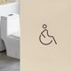 thumbnail image 4 of FUTUREORYY Señal De De Para Discapacitados En Negro Resistente Para Puertas Y Baños Públicos, 4 of 8