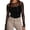 Z-Black645, variant on JIAYUE Women's Blouse O-Neck Fashion Long Sleeve Solid Color Elegant Mesh See Through For Ladies Casual And Party Wear Female Leisure Tops