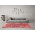 thumbnail image 3 of Ahgly Company Indoor Round Oriental Red Industrial Area Rugs, 8' Round, 3 of 4