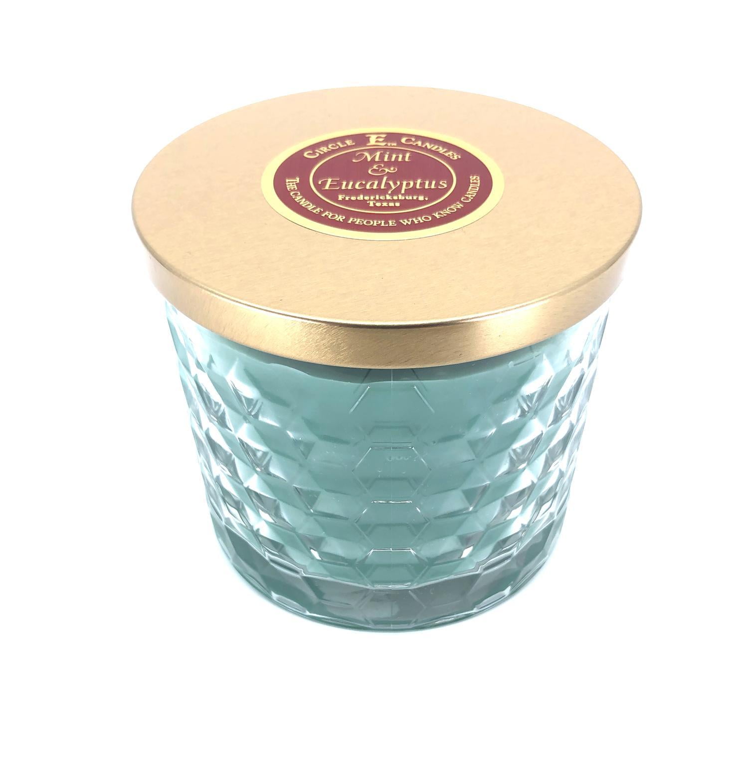 Circle E Candles Mint & Eucalyptyus Scented Jar Candle 17oz 85 Hour