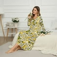 thumbnail image 6 of FUIALDOLG Christmas Theme Gift Print Long Nightgowns for Women, Soft Comfy Lightweight Nightgown Long-sleeve Nightdress Sleepwear Full Length House Dress, 3XL, 6 of 7