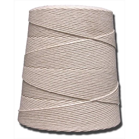 T.W. Evans Cordage 06-200 20 Poly Cotton Twine 2 Pound Cone with 1800 ft.