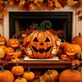 thumbnail image 5 of CSEONE Halloween Decoration Indoor, 2D Halloween Pumpkin Ghost Table Decor, Wooden Standee Mantel Shelf Decoration, Flat Halloween Decor for Festive Party Display, D, 5 of 7