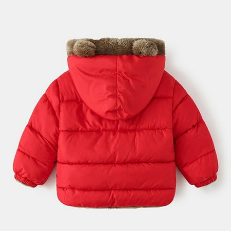 

Gubotare Toddler Girl Winter Coat Kids Girls Winter Fashion Cool Jacket Khaki Fleece Buttons Warm Coat with Pockets (12M-5T)
