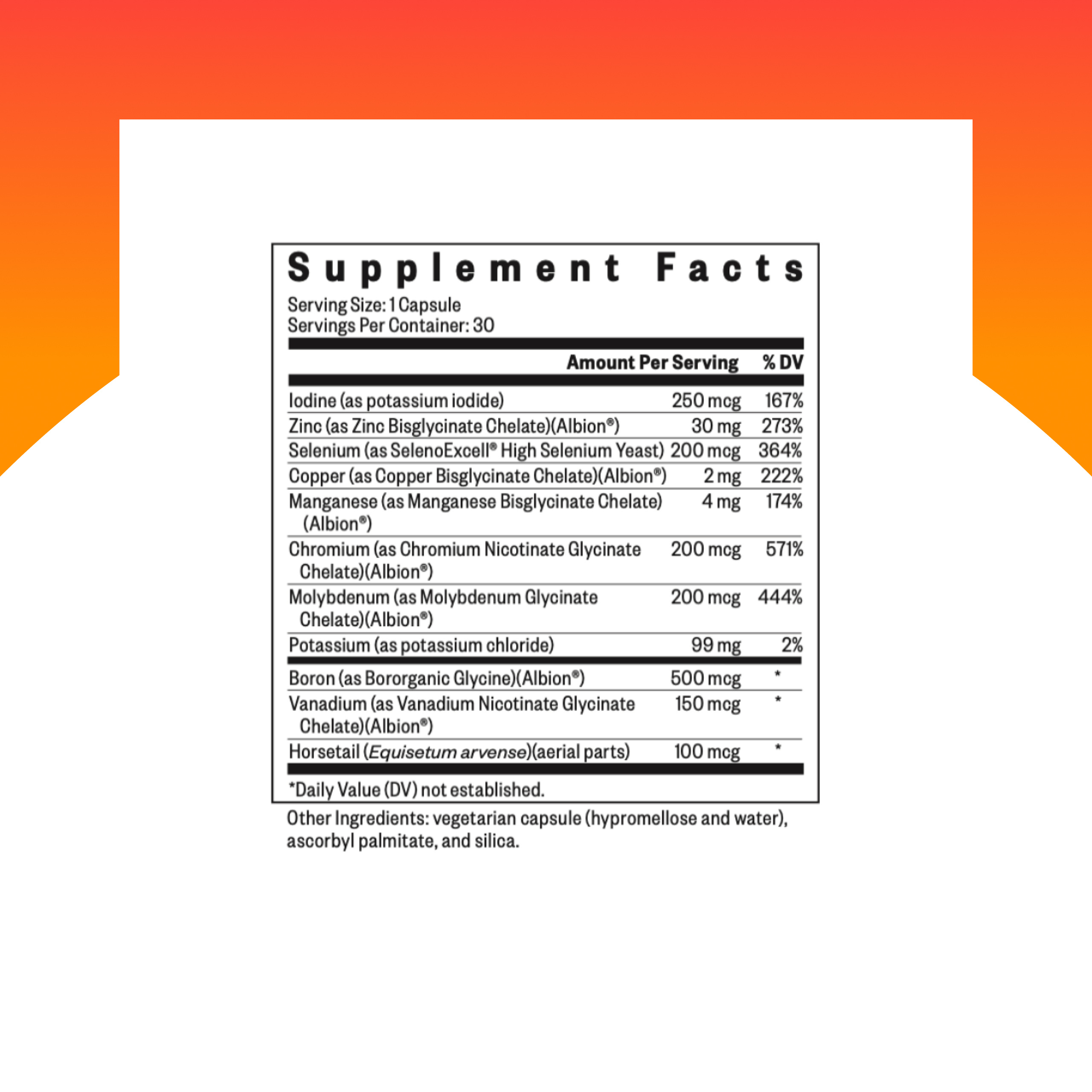 Seeking Health Trace Minerals Complex - Includes 10 Essential Trace Minerals - Mineral Supplement Supports Immune & Nervous System - Iron-Free - 30 Capsules