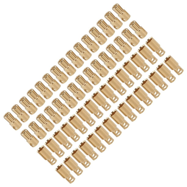 Enchufes De Conectores De Banana, 30 Pares De Enchufes De Conductividad Eléctrica, Resistentes, Seguros, De Alta Precisión, Conectores De Banana, Enchufes Para Modelo De Control ANGGREK RC Battery Banana Connectors Plugs