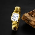 thumbnail image 5 of Avaner Women's Big Dial Easy Reader Watch Gold/Silver Tone Elastic Stretch Band Wristwatch, 5 of 7