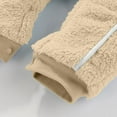 thumbnail image 6 of UAMVSH Newborn Infant Baby Ear Jumpsuits Girls Boys Fuzzy Fleece Pockets Rompers with Hood Warm Plush Winter Hoodie Snowsuit Clothes(12 Months,Beige), 6 of 7