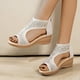 thumbnail image 2 of Amzcrzy Zapatos de mujer,Zapatos de mujer,Zapatillas de mujer, Sandalias de verano con tacón bajo para mujer, informales y cómodas, para uso externo. Sandalias Mujer Zapatillas De Casa, 2 of 5