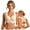 Beige, variant on Posture Bras for Women Lifting Sports Wireless Bra Wide Strap Back Support Full Coverage Front Closure Bras Gifts