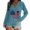 Sky Blue, variant on Seductiva Long Sleeve T Shirts for Women's Fashion and Casual V Neck Retro Love Print Long Sleeve Top T Shirt Business Casual Beach Vacation Workout Fashion Basic Tees