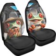 thumbnail image 3 of POLERO Funny Frog Car Design Front Seat Cover for Women, 2pcs Vehicle Seat Covers Easy to Install Thin Car Front Seat Cover, 3 of 13