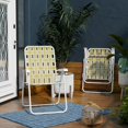 thumbnail image 6 of Novogratz Poolside Gossip, Priscilla Folding Chairs, 2-Pack, Yellow, 6 of 10