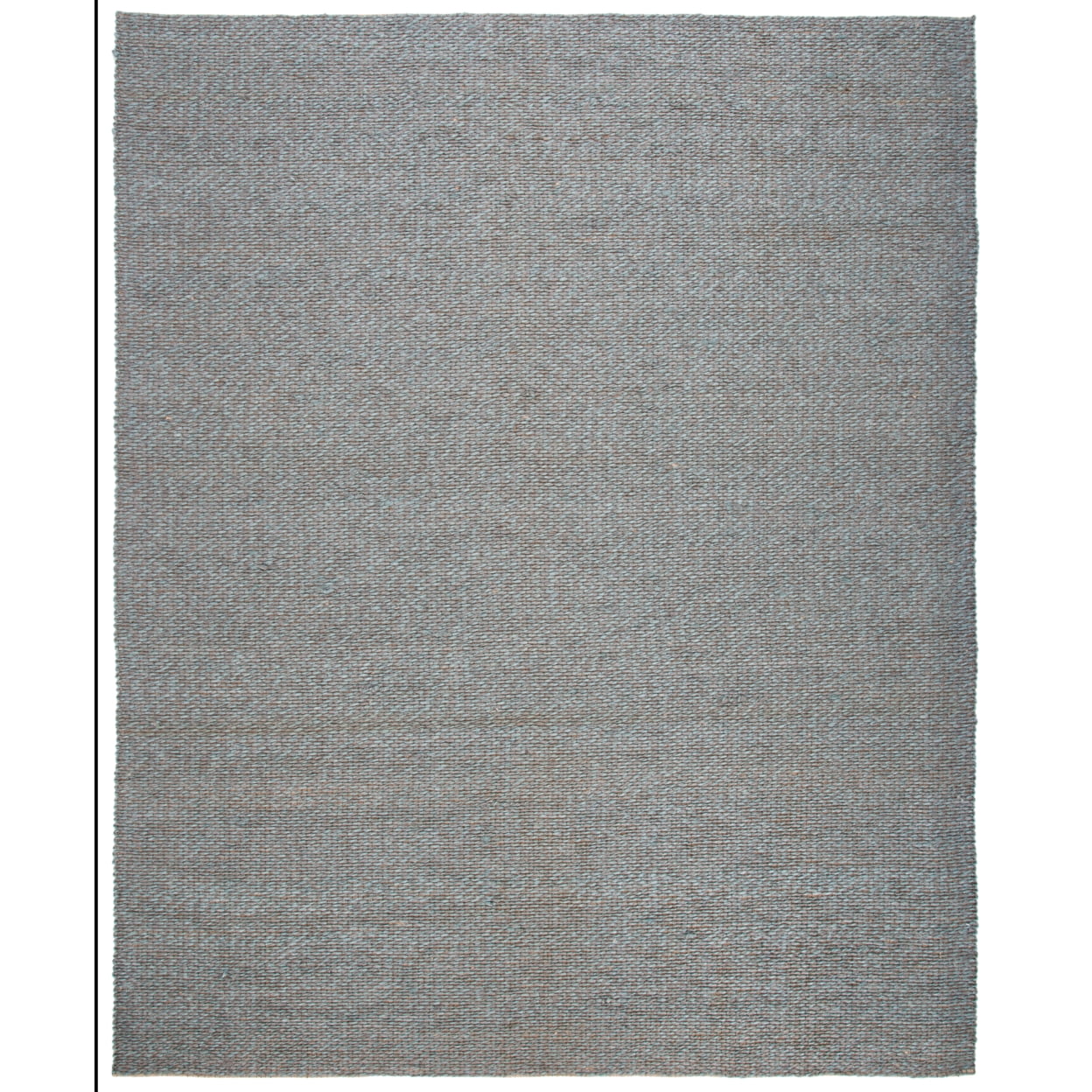SAFAVIEH Natural Fiber Lars Braided Jute Area Rug, Teal, 3' x 5'