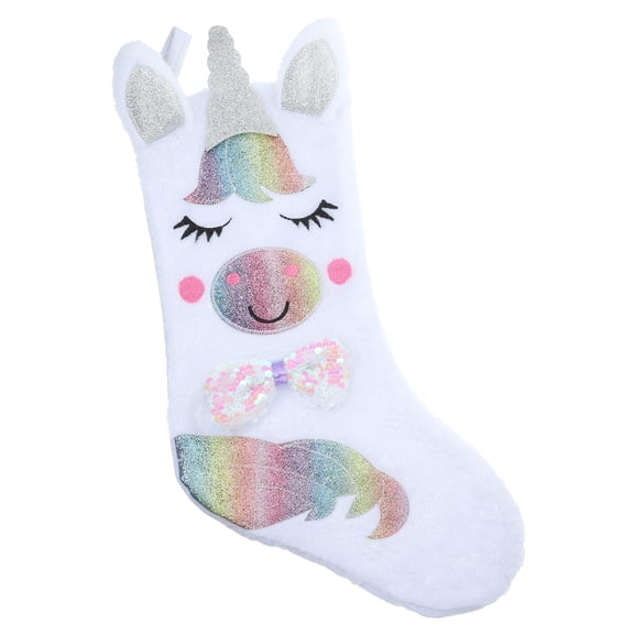 EXHUMKY Ornaments Bag Christmas Stocking Fabric Holiday Decorations for Home Decoration 1Set