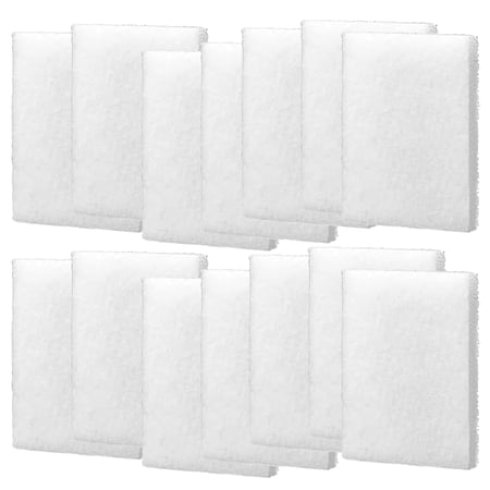Qzbhct 14 Pcs Aquarium Bio Sponge White Foam Filter Pads Compatible with Fluval C2 Filtration Systems